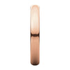14k Rose Gold 4mm Half Round Light Band, Size 7