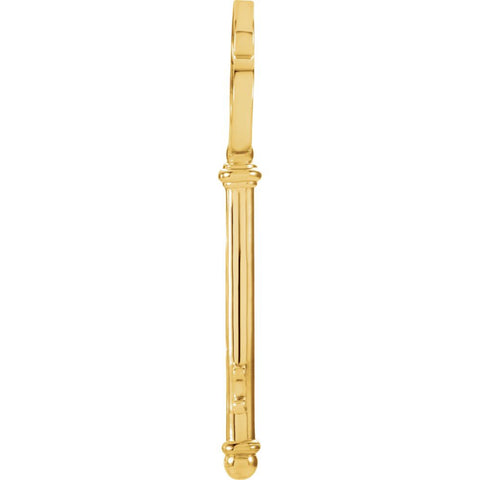 14k Yellow Gold Fashion Key Pendant