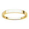 10k Yellow Gold 2.5mm Flat Tapered Band, Size 8