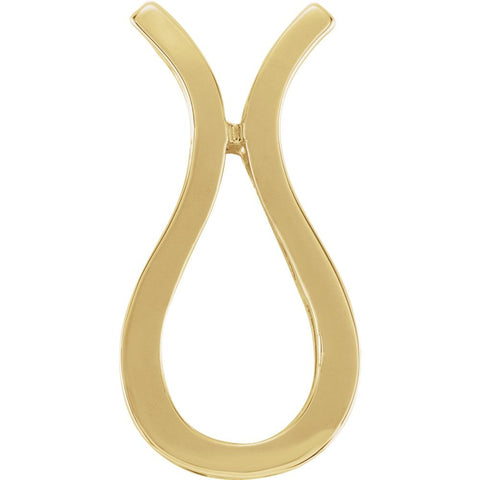 14k Yellow Gold Freeform Pendant