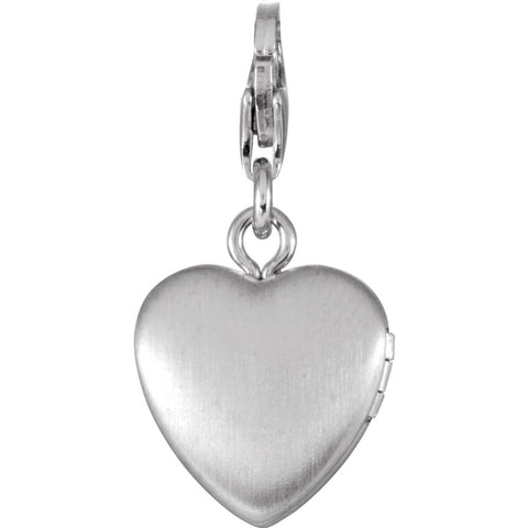 Sterling Silver Heart Locket Charm