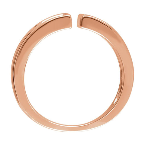 14k Rose Gold Freeform Ring, Size 7