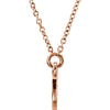 14k Rose Gold Tiny Posh Horseshoe 16-18" Necklace