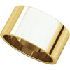 10k Yellow Gold 10mm Flat Band, Size 8