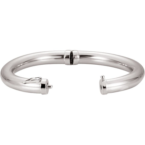 Sterling Silver 8mm Hinged Bangle 7" Bracelet