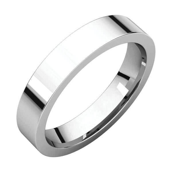 Sterling Silver 4mm Flat Band, Size 7
