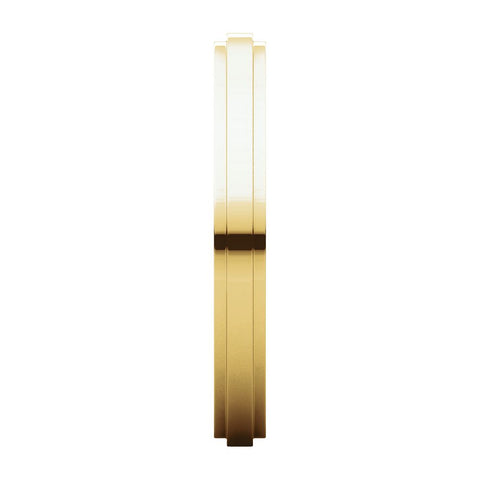 14k Yellow Gold 2.5mm Flat Edge Band, Size 7