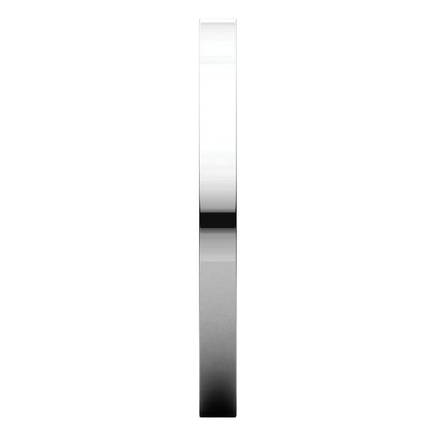 Sterling Silver 2mm Flat Band, Size 7