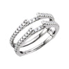Diamond Ring Guard in 14K White Gold (Size 7)