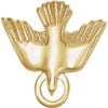 15.00 mm Holy Spirit Pendant in 14K Yellow Gold