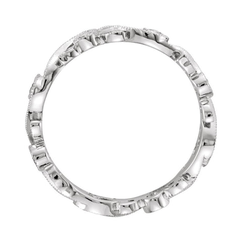 Platinum 1/4 CTW Diamond Eternity Band Size 6