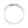 14k White Gold 1/8 CTW Diamond Band, Size 7