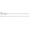 Platinum 0.8mm Diamond Cut Box 16-inch Chain