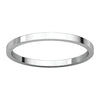 14k White Gold 1.5mm Flat Band, Size 6