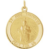 22.00 mm St. Jude Thaddeus Medal in 14K Yellow Gold