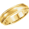 5 mm Comfort-Fit Design Wedding Band Ring in 14k Yellow Gold (Size 12 )