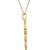 14k Yellow Gold Granulated Design 18" Necklace