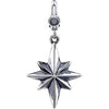 25.00x18.00 mm Star Charm in Sterling Silver