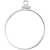 Coin Edge Screw Top Frame For U.S. Susan Anthony Coin in Sterling Silver