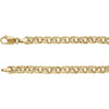 5.5 mm Solid Charm Bracelet in 14k Yellow Gold ( 7-Inch )