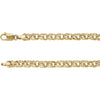 5.5 mm Solid Charm Bracelet in 14k Yellow Gold ( 7-Inch )