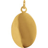 14k Yellow Gold 15x11mm Oval St. Christopher Medal