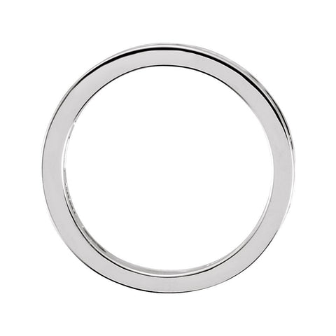 14k White Gold 3/8 CTW Diamond Stackable Ring, Size 7