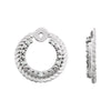 14k White Gold 0.04 ctw. Diamond Earring Jackets