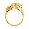 14k Yellow Gold Nugget Ring, Size 6