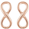 14k Rose Gold Infinity-Inspired Earrings