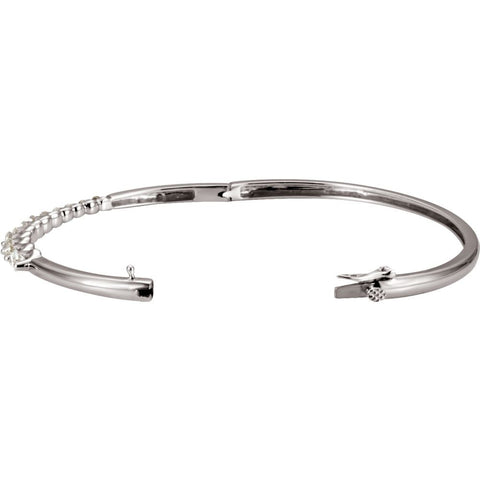14k White Gold Accented Journey Bracelet
