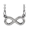 14K White Gold Infinity 18-Inch Necklace