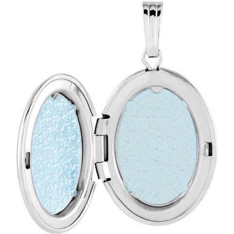 Sterling Silver Oval Locket