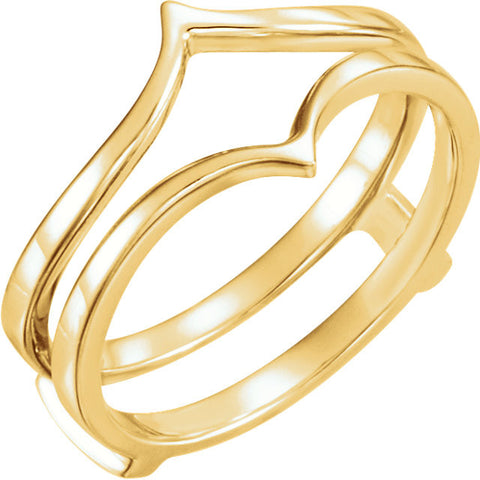Ring Guard for Bridal Engagement Ring in 14K Yellow Gold ( Size 6 )