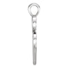 14k White Gold Double Heart Pendant