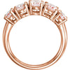14k Rose Gold Morganite Ring, Size 7