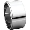Continuum Sterling Silver 10mm Flat Edge Band, Size 7