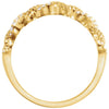 14k Yellow Gold .08 CTW Diamond Stackable Ring , Size 7