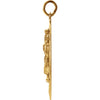 14k Yellow Gold 29x20mm Oval St. Christopher Medal