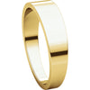 14k Yellow Gold 5mm Flat Tapered Band, Size 10