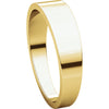 14k Yellow Gold 5mm Flat Tapered Band, Size 7