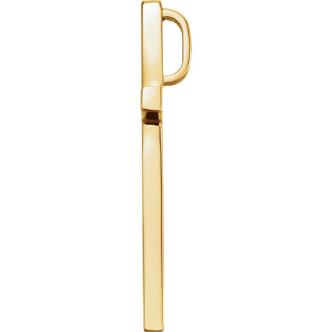 14k Yellow Gold 29.5x18.25mm Cross Pendant
