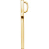14k Yellow Gold 29.5x18.25mm Cross Pendant