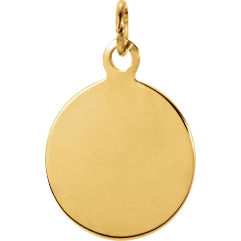 14k Yellow Gold 12mm St. Anthony Medal