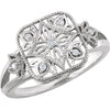 Size 8 0.05 CTTW Diamond Ring in Sterling Silver