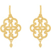 14k Yellow Gold Granulated Earrings