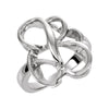 Metal Fashion Ring in 14k White Gold ( Size 6 )