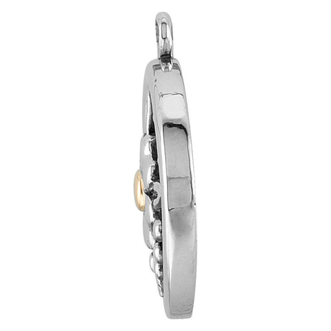 Sterling Silver & 14k Yellow Gold Two Tone Fashion Dangle