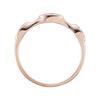 14k Rose Gold Stackable Diamond Ring, Size 7