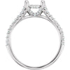 14k White Gold 1/4 CTW Diamond Band, Size 7